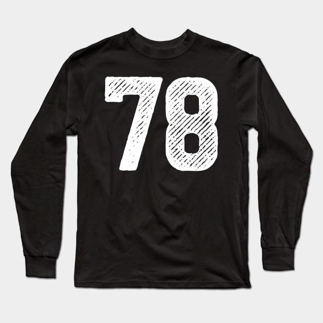 Seventy Eight 78 Long Sleeve T-Shirt by colorsplash